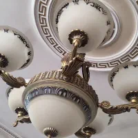 یک جفت لوستر زیبای پنج شاخه