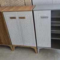 جاکفشی دو درب دستگیره چوبی