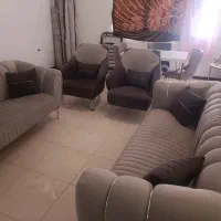 مبل راحتی هفت نفره السا همراه میز ناهار خوری