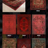 تک و عمده فرشینه چاپی مخمل