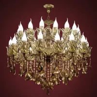 لوستر طاووسـ‌ـی 2‌4 شعله/تعویـ‌ـض لوسترکهنه بانو