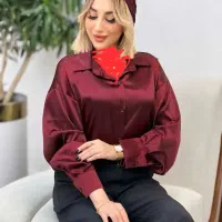 شومیز مانتو ساتن مات
