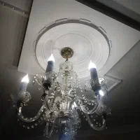 لوستر۶شاخه کریستالی جفت
