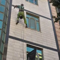 کار در ارتفاع کاردرارتفاع شستشوکنیتکس پیچرولپلاک و