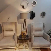 آباژور ایستاده کنار سالنی