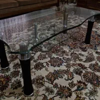 میز جلو مبلی شیشه‌ای