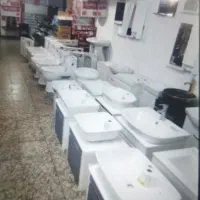 توالت فرنگی یک تیکه و انواع شیرآلات سینگ روشویی