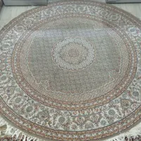 فرش گرد طرح ماهی