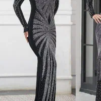 لباس سنگ دوزی شده  نو