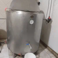 پاتیل پخت شیر 500 لیتری با جداره ی آب و دود