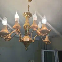 لوستر سقفی مینیمال طلایی