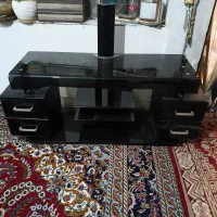 میز تلویزیون ۴ کشو شیشه نو