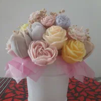 شمع طرح گل