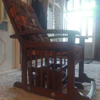 صندلی راکی / صندلی گلایدر چوبی اصلی