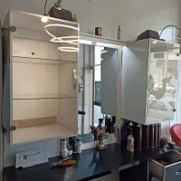کمد دکور ویترین بوفه دراور شیشه ای