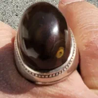 انگشتر اعلی عقیق  درشت کهنه کهنه ،   دست ساز قدیمی