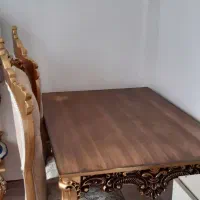میز غذا خوری ۴ نفره چوبی در ح نو