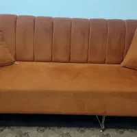 مبل راحتی مینیمال ۳ نفره پارچهای