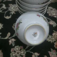 کاسه  چینی گلسرخی ۵ دست