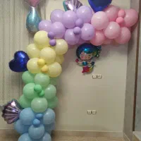 ریسه بادکنک آماده برای تولد