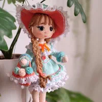 عروسک پرنسس انگلیسی دستبافت