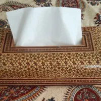 جا دستمال کاغذی خاتم کاری