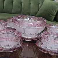 سرویس پذیرایی 13 تیکه ژاپن اناری زیبا کمیاب ژاپن