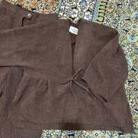 ست مانتو شلوار عروسکی شکلاتی