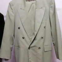 کت شلوار سبز پسته ای