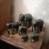 مجسمه چوبی فیل
