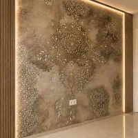 نقاشی ساختمان و کاغذ دیواری