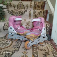 اسکیت دخترانه بالوازم ایمنی  سایز ۳۵ تا۳۷