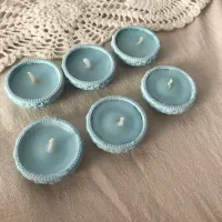 ظرف بتونی و شمع