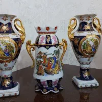 کاپ مجسمه گلدان قهوه خوری کریستال برنز انتیک دکوری