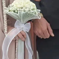 دسته گل عروس رز