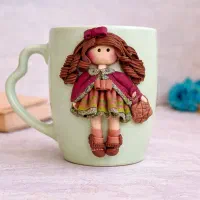 ماگ عروسکی دستساز