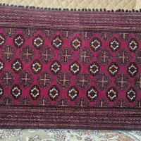پشتی دستباف ترکمنی ظریف نقش ۱۱ گل
