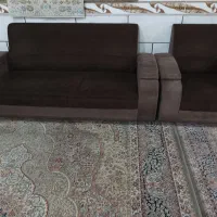 مبل قهوه ای۹نفره
