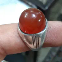 انگشترعقیق کهنه طوقدار