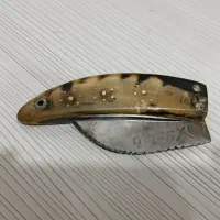 چاقو تیغ برنده دسته شاخ بز