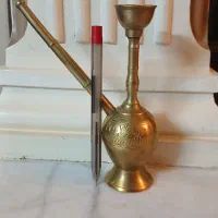 قلیان عتیقه مینیاتوری برنجی کلکسیونی