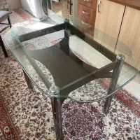 میز نهار خوری پایه استیل