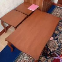 میز جلو مبلی  کاملا چوب