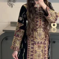 لباس بلوچی دوزی تکرار چاکدار چادر