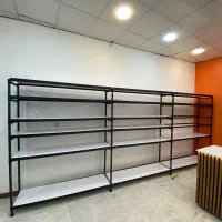 قفسه فلزی فروشگاهی (مناسب مغازه، انبار و کتابخانه)