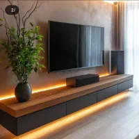 ساخت میز تی وی دیواری و زمینی سریع