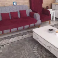 مبل ۸ نفره با ست میز وسط و گل میز