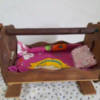 گهواره  تخت چوبی عروسک
