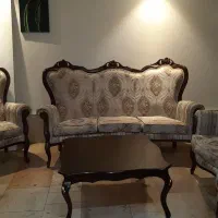 مبل استیل چوب گردو