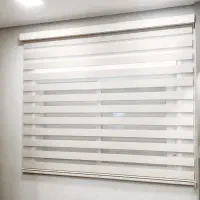 پرده زبرا سفید ۱۹۰*۱۷۰